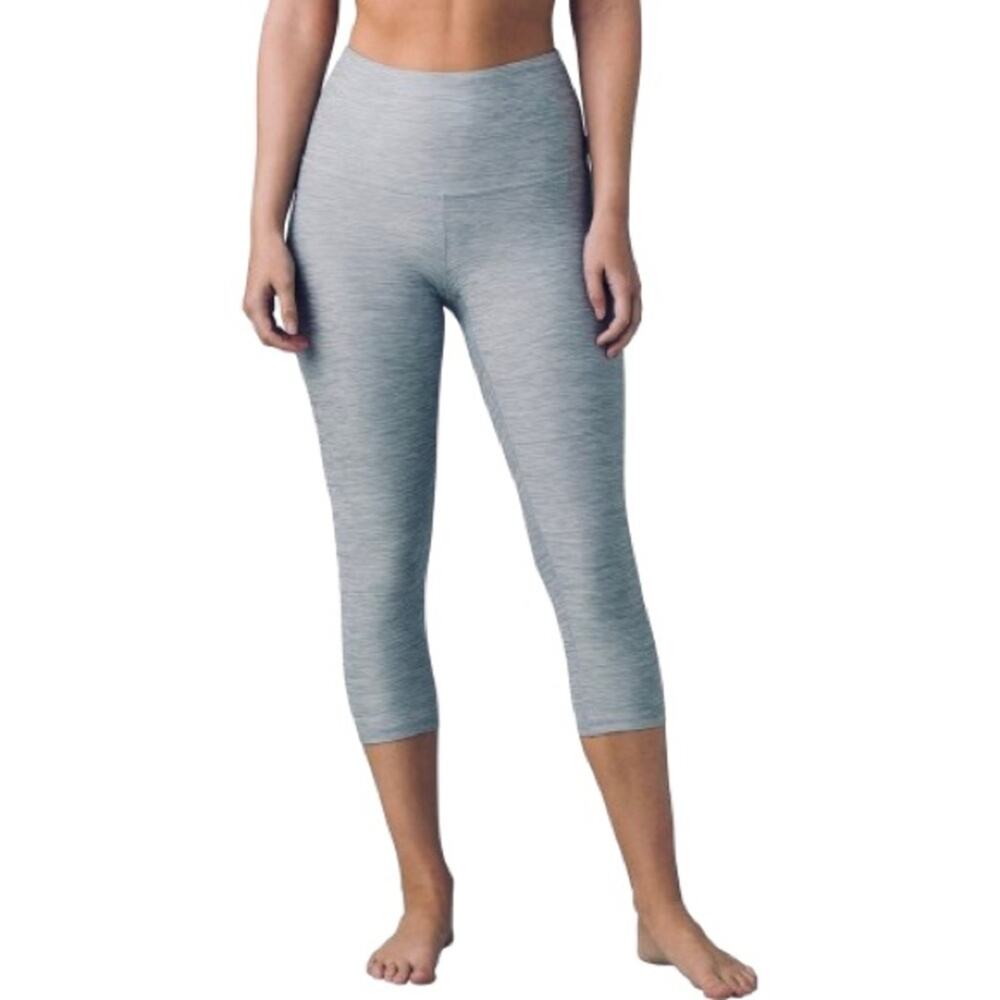 NWT prAna Kimble Capri Cropped Athletic Pants Carbon Heather Gray Women’s Size S